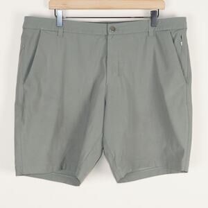 Lululemon Commission Short Slim Warpstreme 9" Green Shorts Sz 38